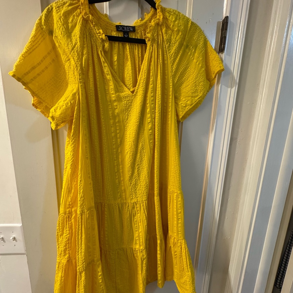 J. Crew Vibrant Yellow Mini Dress